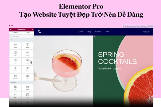 tạo website chuyên nghiệp với Elementor Pro